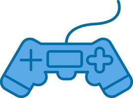 Video Game Filled Blue  Icon vector