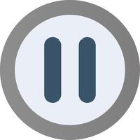 Pause Flat Gradient  Icon vector