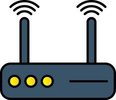Modem Line Filled Gradient  Icon vector