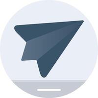 Paper Plane Flat Gradient  Icon vector