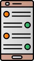 Chat Line Filled Gradient  Icon vector