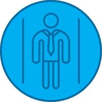 Business People Filled Blue  Icon vector