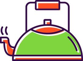 Kettle Filled  Icon vector
