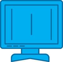 Monitor Filled Blue  Icon vector