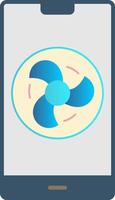 Fan Flat Gradient  Icon vector