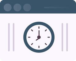 Clock Flat Gradient  Icon vector