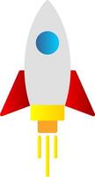 Rocket Flat Gradient  Icon vector