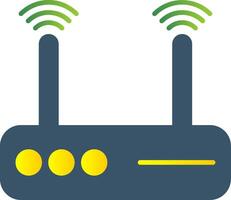 Modem Flat Gradient  Icon vector