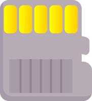 Memory Card Flat Gradient  Icon vector