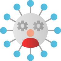 Social Network Flat Gradient  Icon vector
