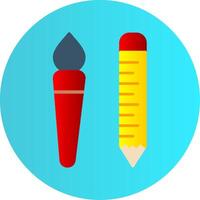 Edit Tools Flat Gradient  Icon vector