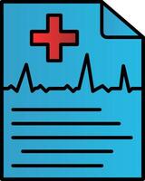 Report Line Filled Gradient  Icon vector
