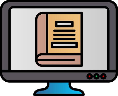 Learn Line Filled Gradient  Icon