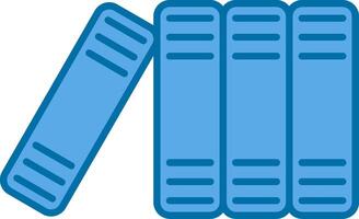 Files Filled Blue  Icon vector