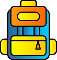 Backpack Line Filled Gradient  Icon vector