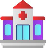 Hospital Flat Gradient  Icon vector