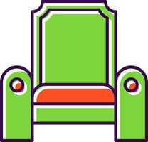 Throne Filled  Icon vector