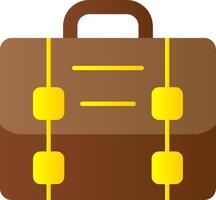 Briefcase Flat Gradient  Icon vector