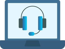 Call Center Flat Gradient  Icon vector