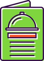 Menu Filled  Icon vector