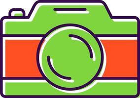 Camera Filled  Icon vector