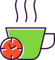 Break Time Filled  Icon vector