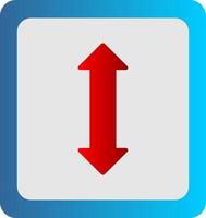 Double Arrow Flat Gradient  Icon vector