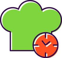 Kitchen Timer Filled  Icon vector