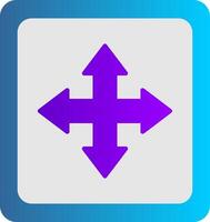 Cross Symbol Flat Gradient  Icon vector