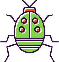 Bug Filled  Icon vector