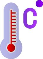 Celsius plano degradado icono vector