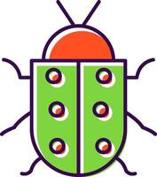 Bug Filled  Icon vector