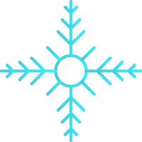 Snowflake Flat Gradient  Icon vector