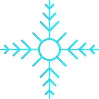 Snowflake Flat Gradient  Icon vector