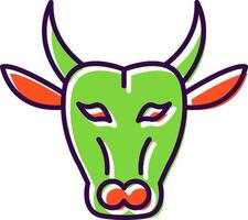 Buffalo Filled  Icon vector