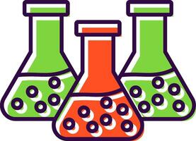 Chemistry Filled  Icon vector