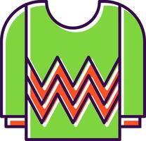 Jersey Filled  Icon vector