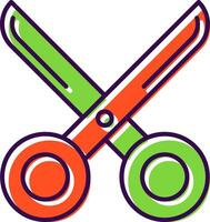 scissor Filled  Icon vector