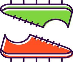 Soccer Boots Filled  Icon vector