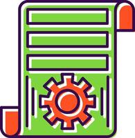 Project Filled  Icon vector