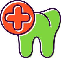 Dental Filled  Icon vector