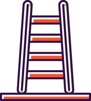 Step Ladder Filled  Icon vector