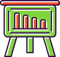 Analytics Filled  Icon vector