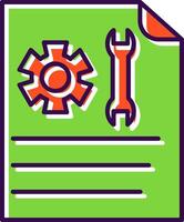Technical Support Filled  Icon vector