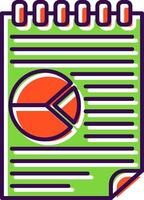 Accounting Filled  Icon vector