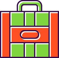 Suitcase Filled  Icon vector
