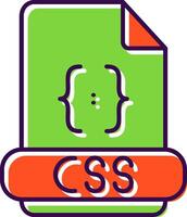 Css Filled  Icon vector