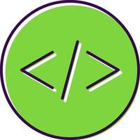 Coding Filled  Icon vector
