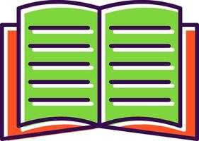 Book Filled  Icon vector