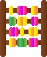 Abacus Flat Gradient  Icon vector